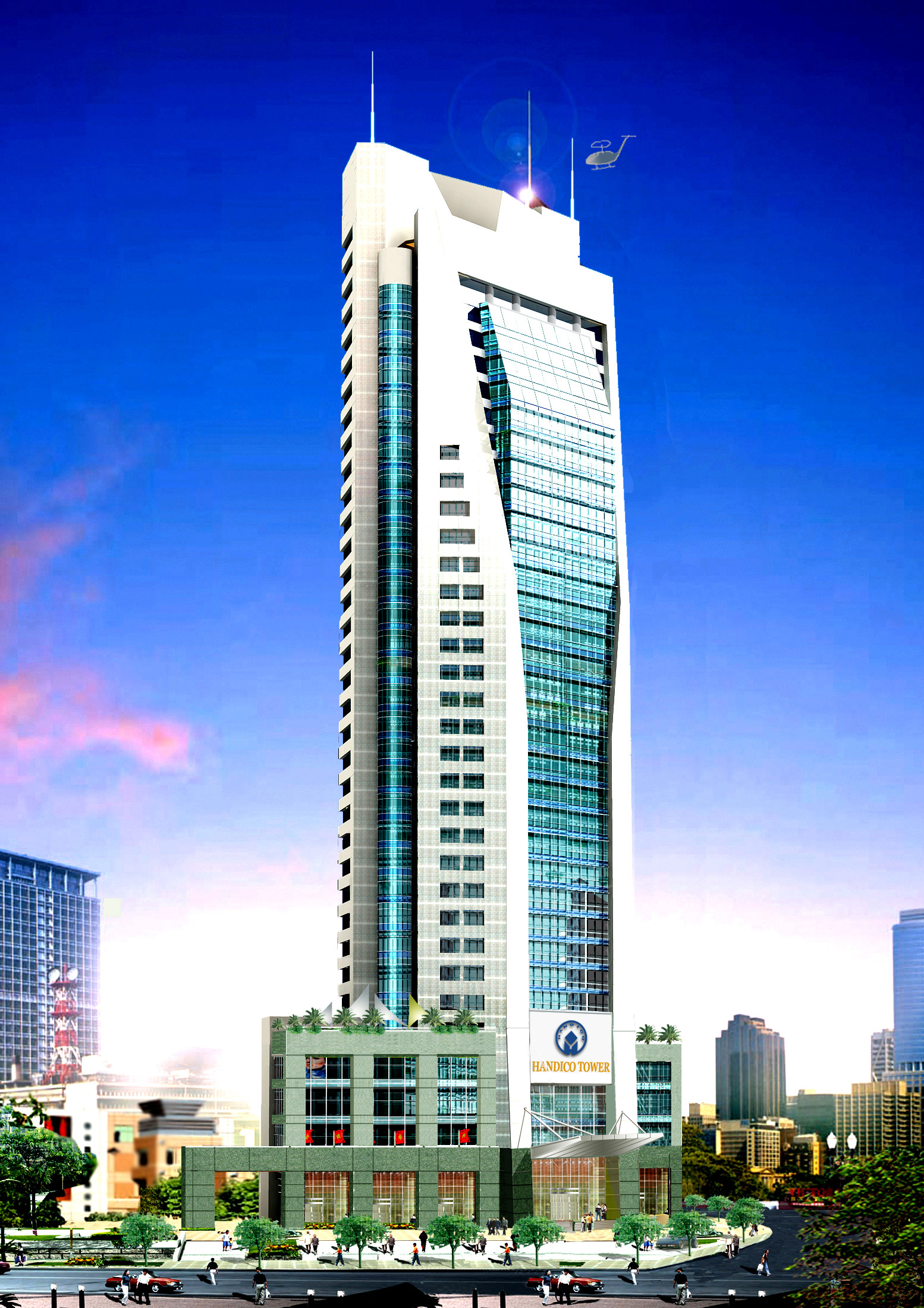 HANDICO TOWER - Tổ hợp văn phòng và kinh doanh thương mại của Tổng công ty Đầu tư và Phát triển nhà Hà Nội